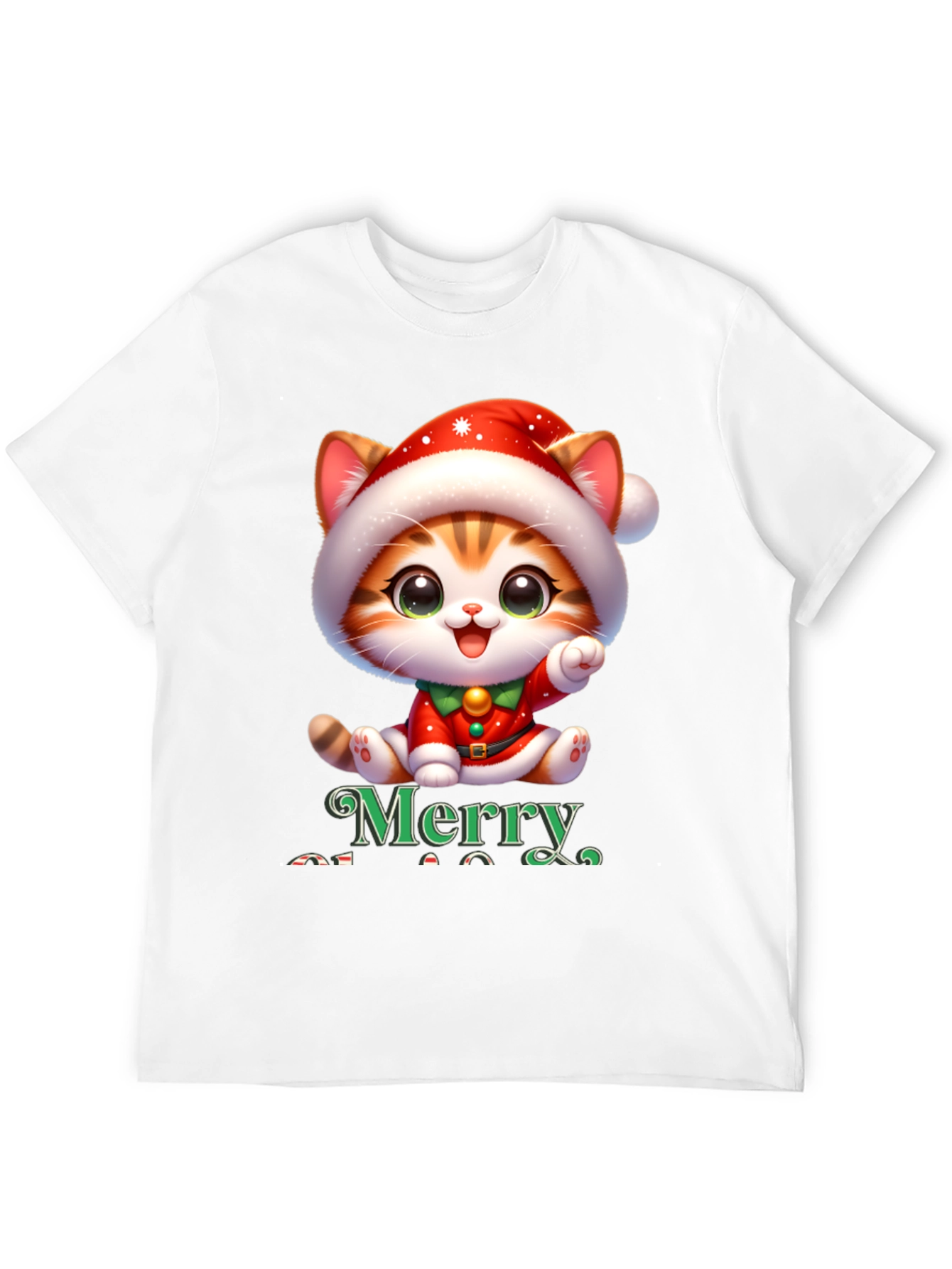 Merry Christmas Cat T-Shirt
