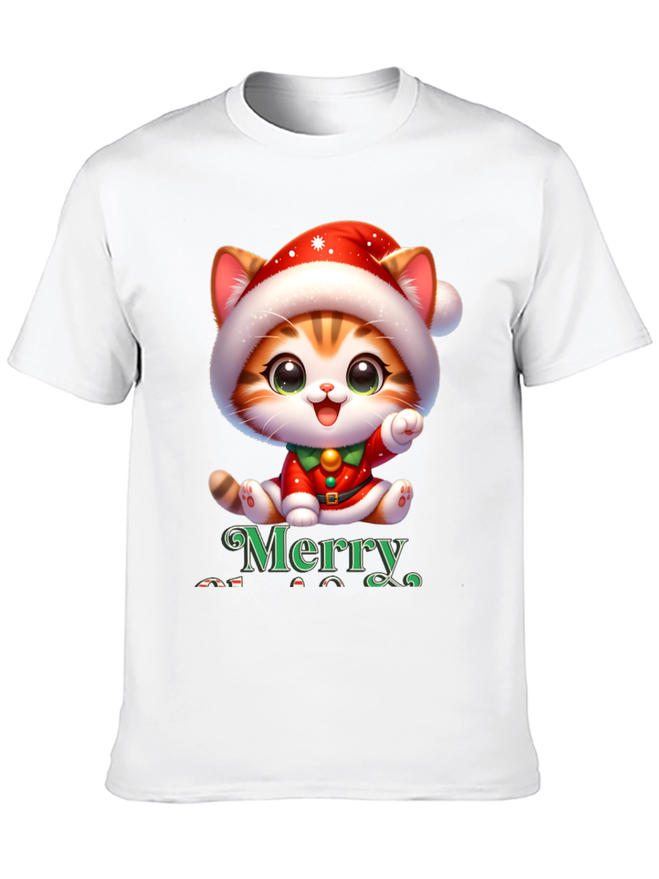 Merry Christmas Cat T-Shirt