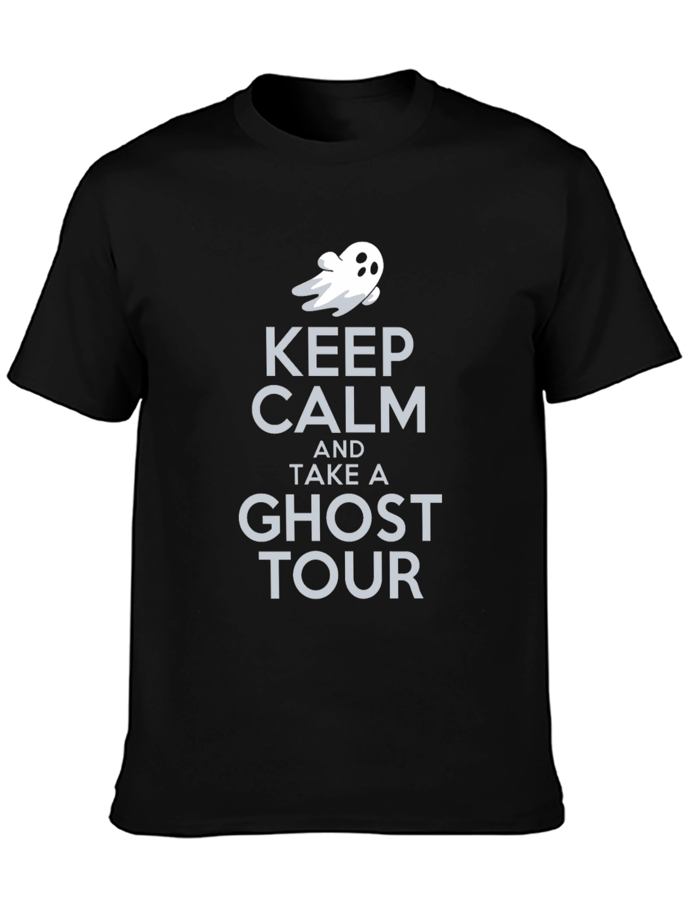 Keep Calm Ghost Tour Tee - Spooky Season Shirt