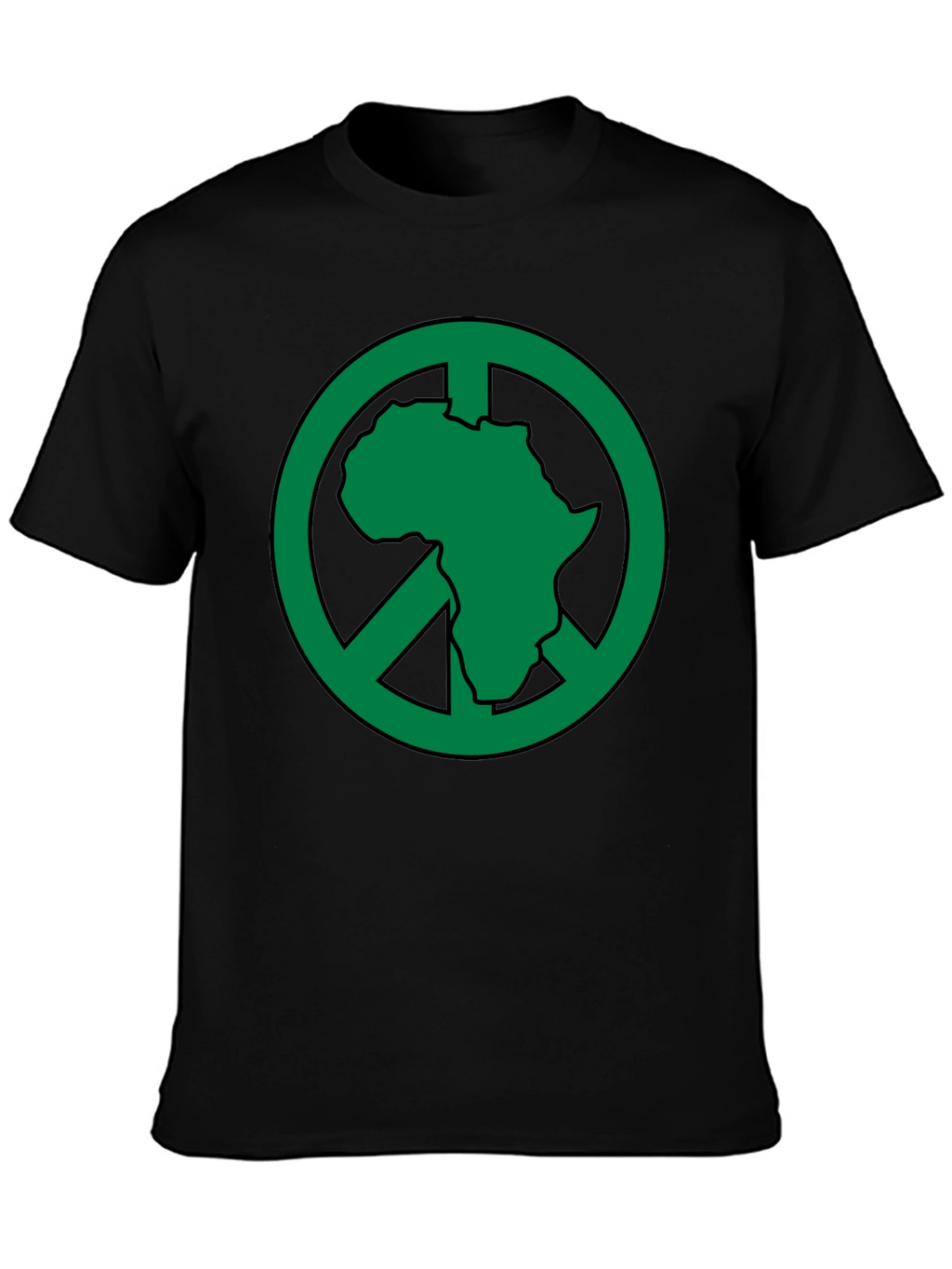 Africa Peace Sign T-Shirt - Green