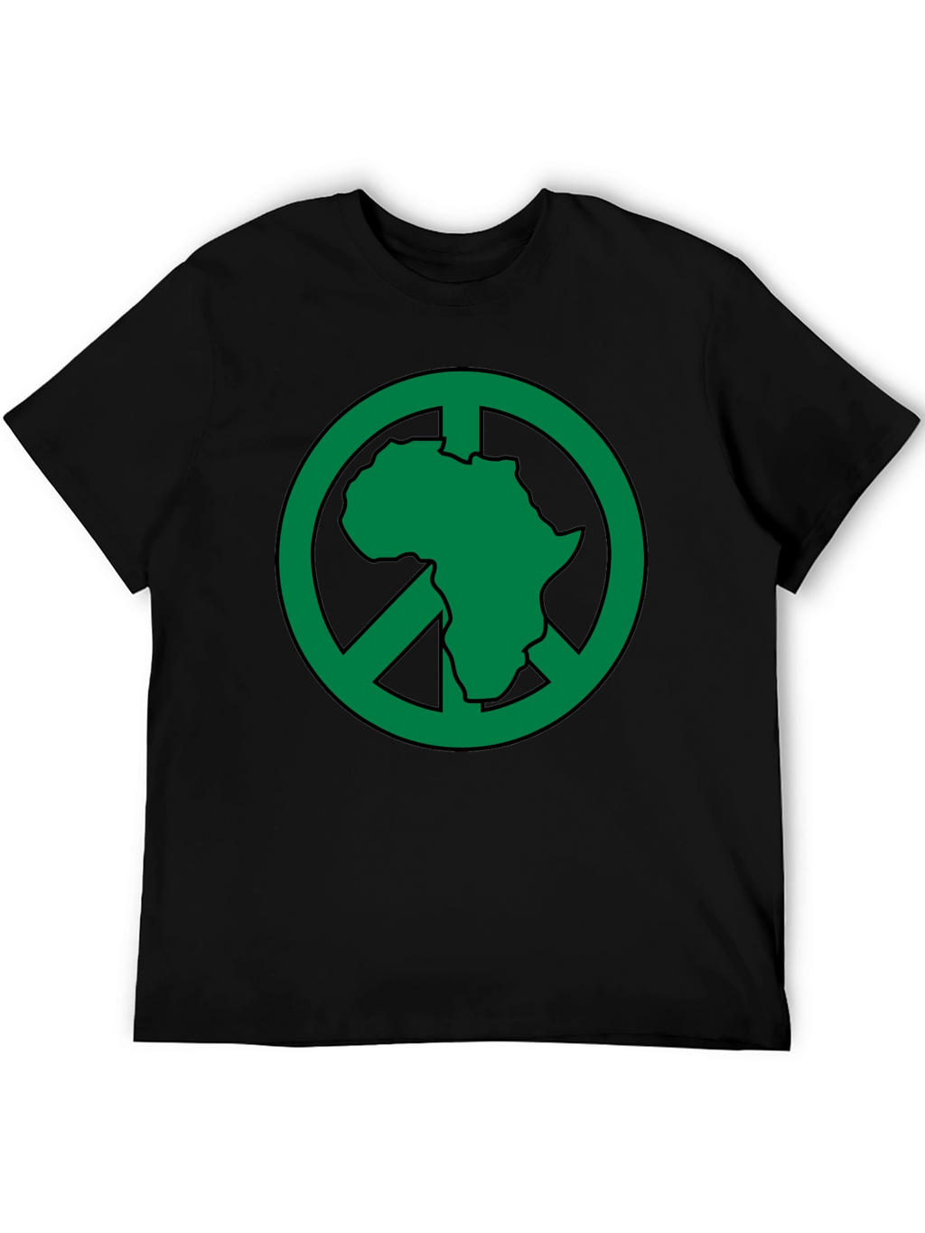 Africa Peace Sign T-Shirt - Green