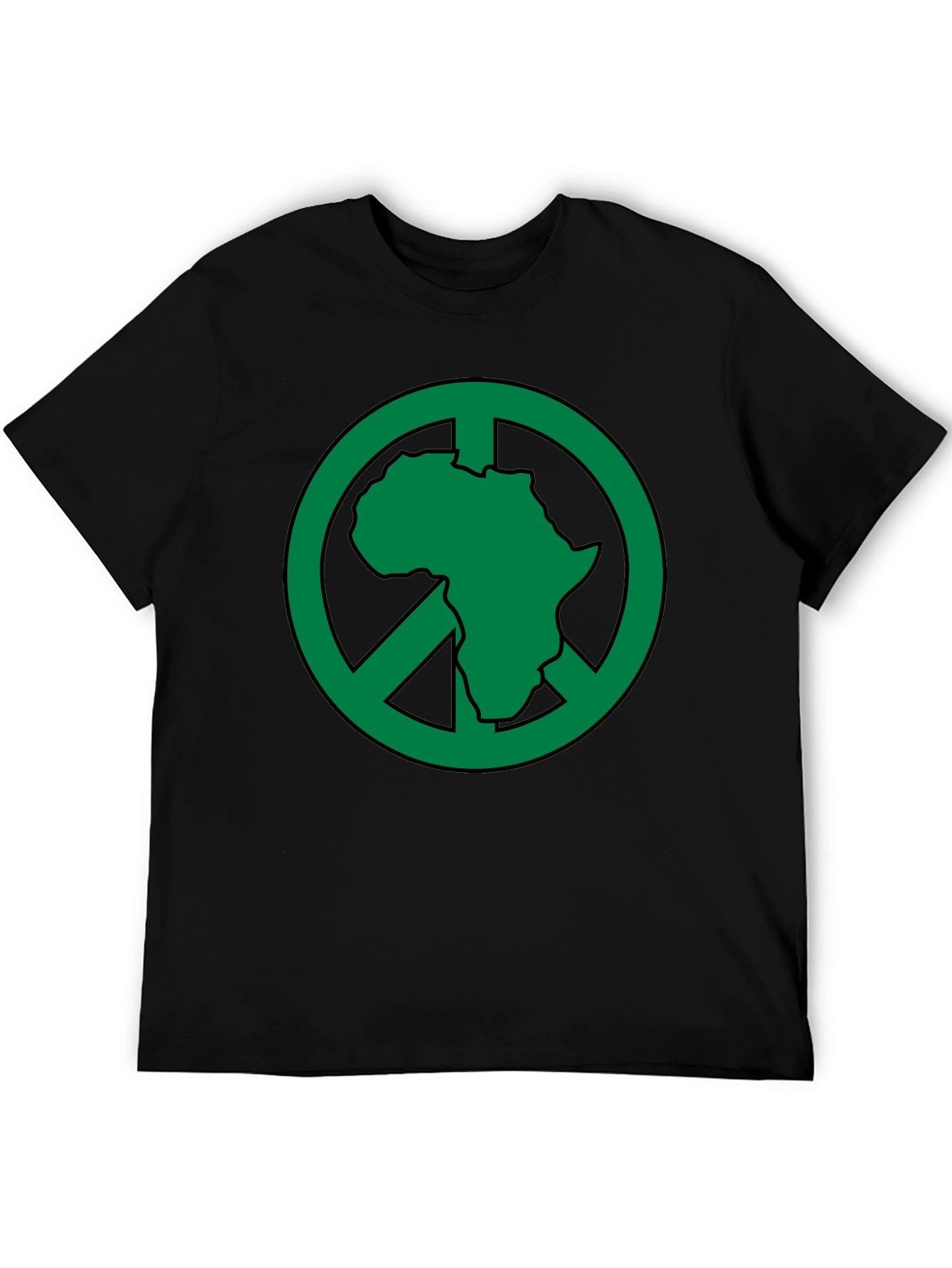 Africa Peace Sign T-Shirt - Green