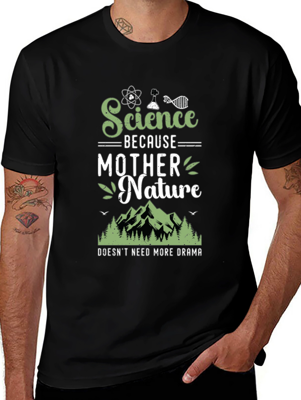 Science Because Mother Nature T-Shirt Funny Geek Tee