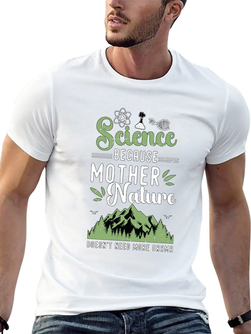Science Because Mother Nature T-Shirt Funny Geek Tee