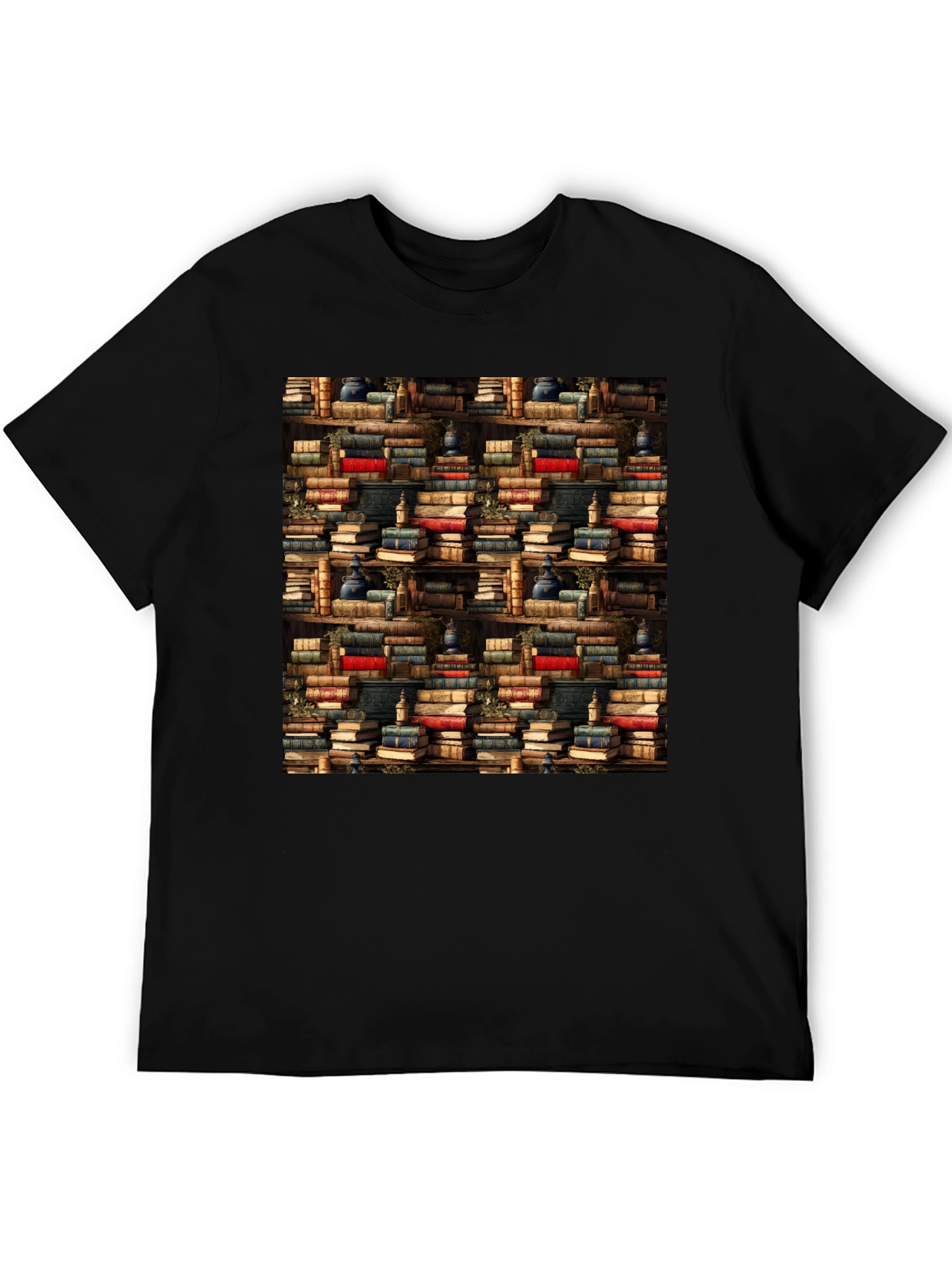 Book Shelf Pattern T-Shirt