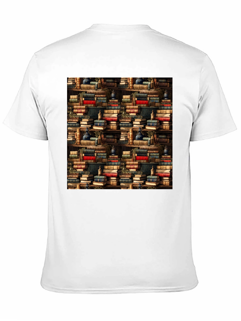 Book Shelf Pattern T-Shirt
