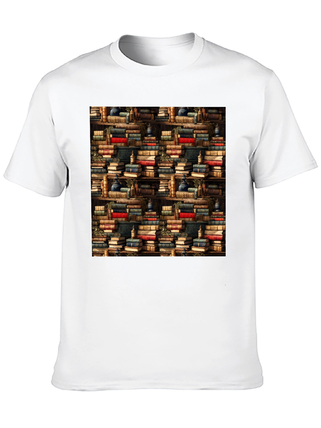 Book Shelf Pattern T-Shirt
