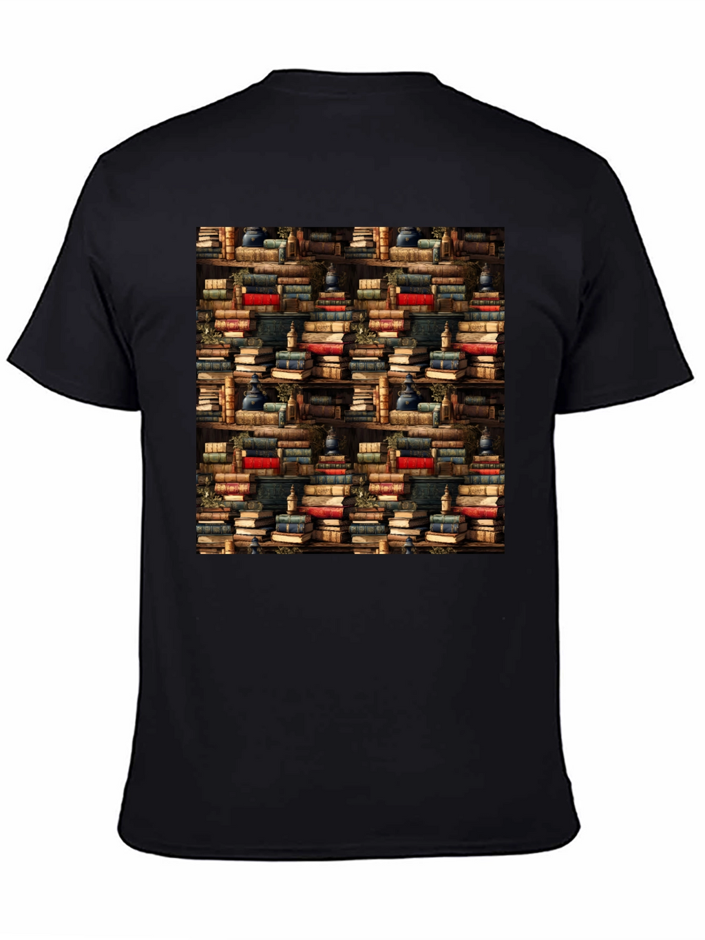 Book Shelf Pattern T-Shirt