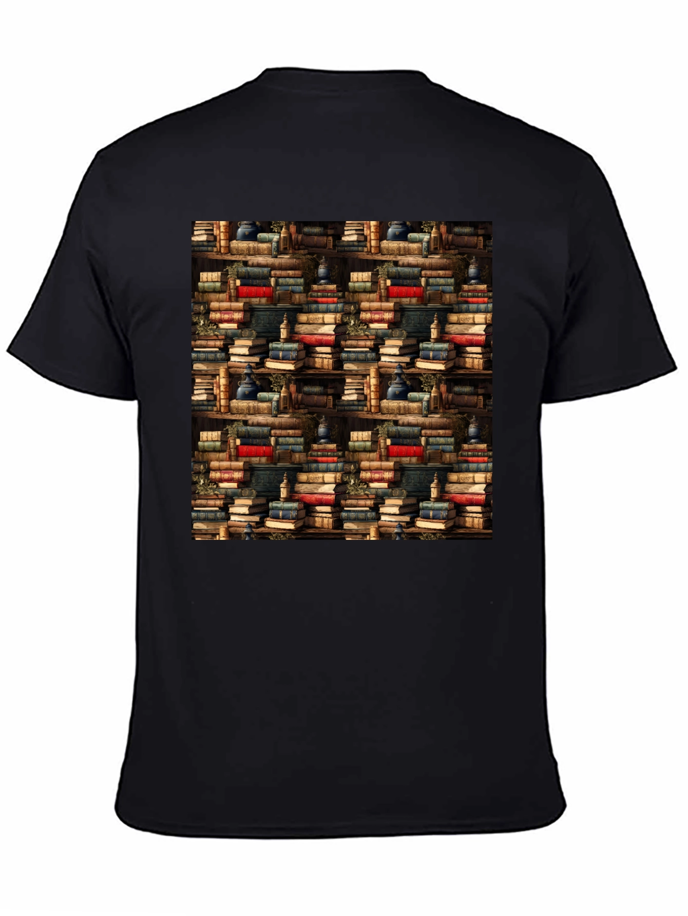 Book Shelf Pattern T-Shirt