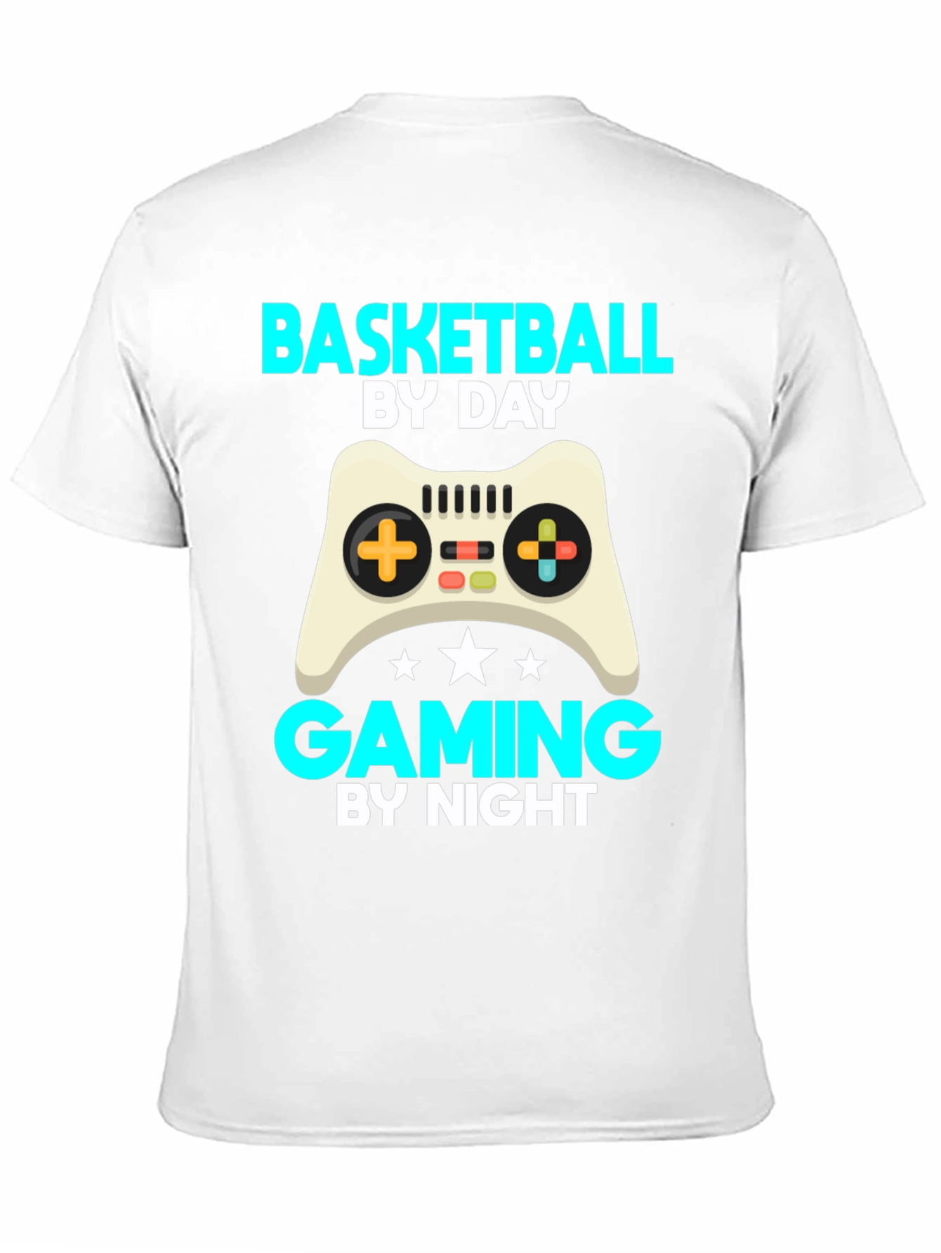 Basketball by Day Gaming by Night T-Shirt