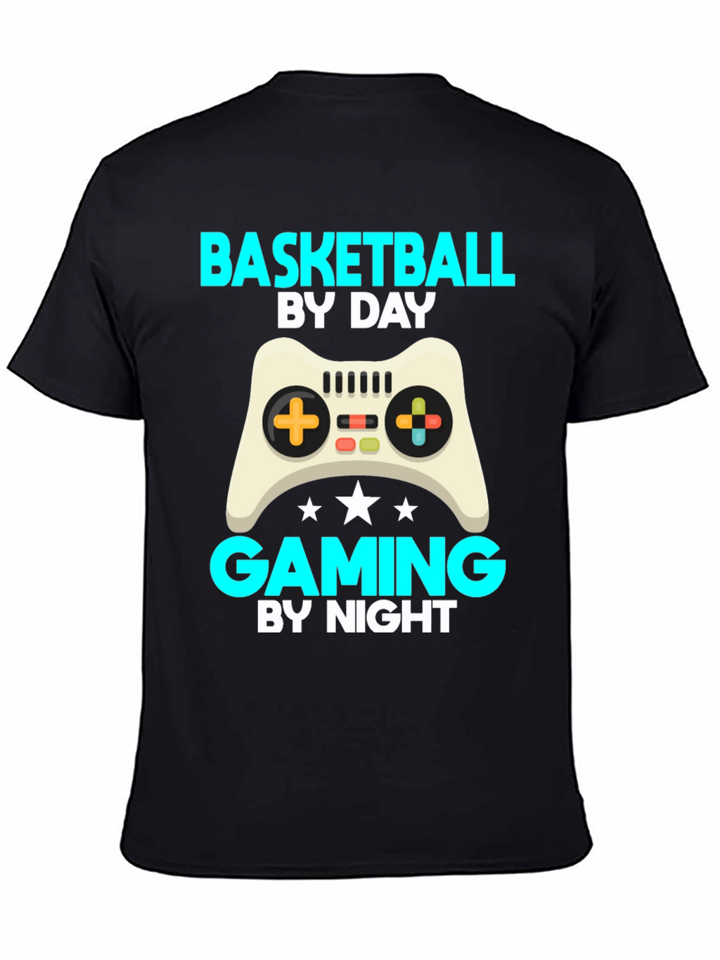 Basketball by Day Gaming by Night T-Shirt