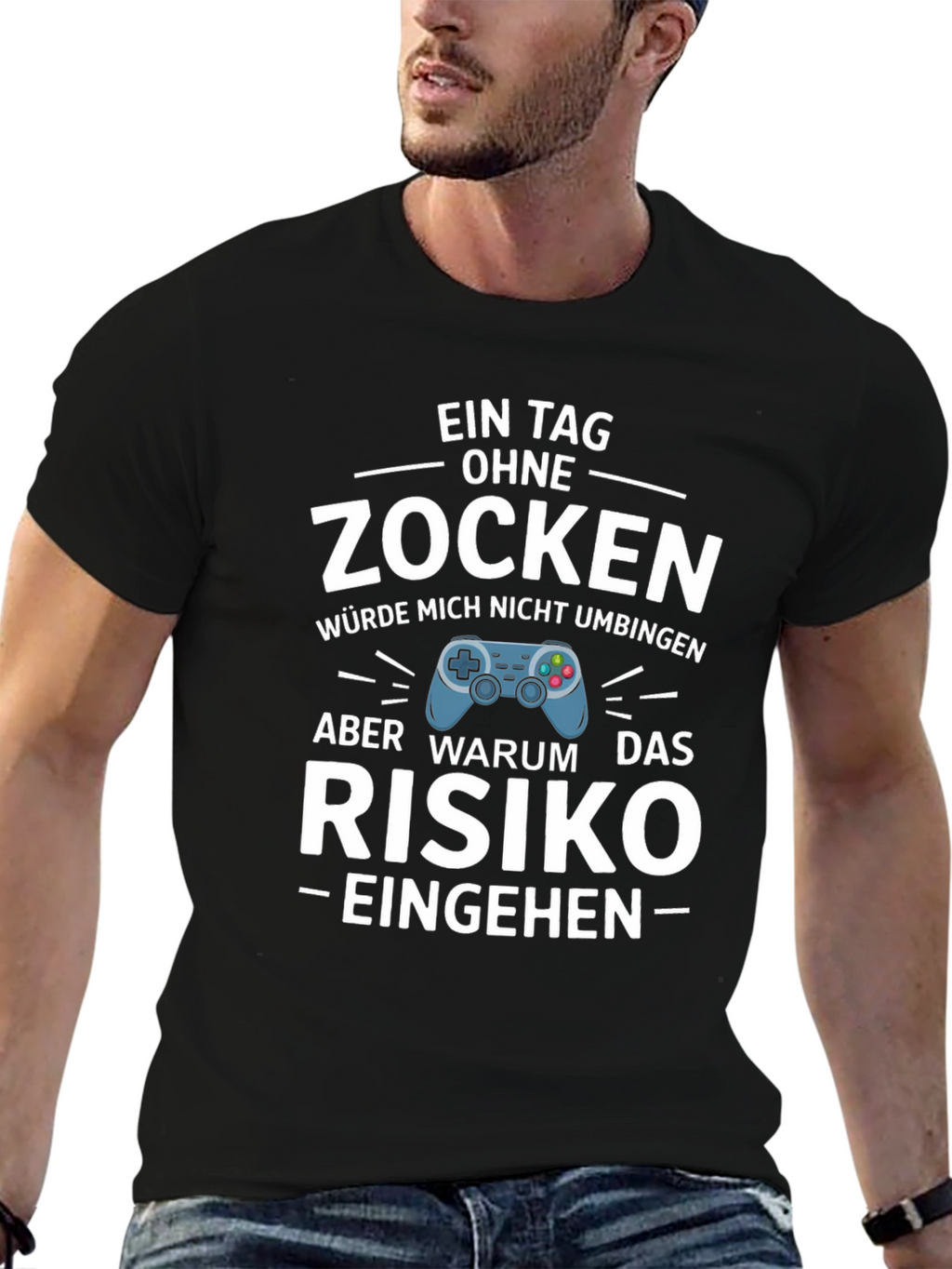 Funny Gamer T-Shirt - Zocken Risk