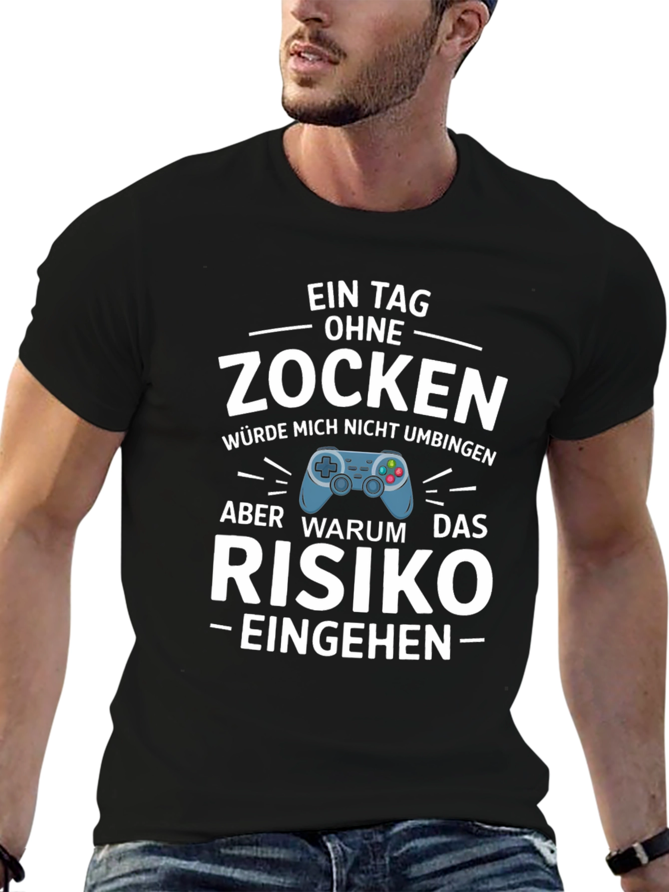 Funny Gamer T-Shirt - Zocken Risk