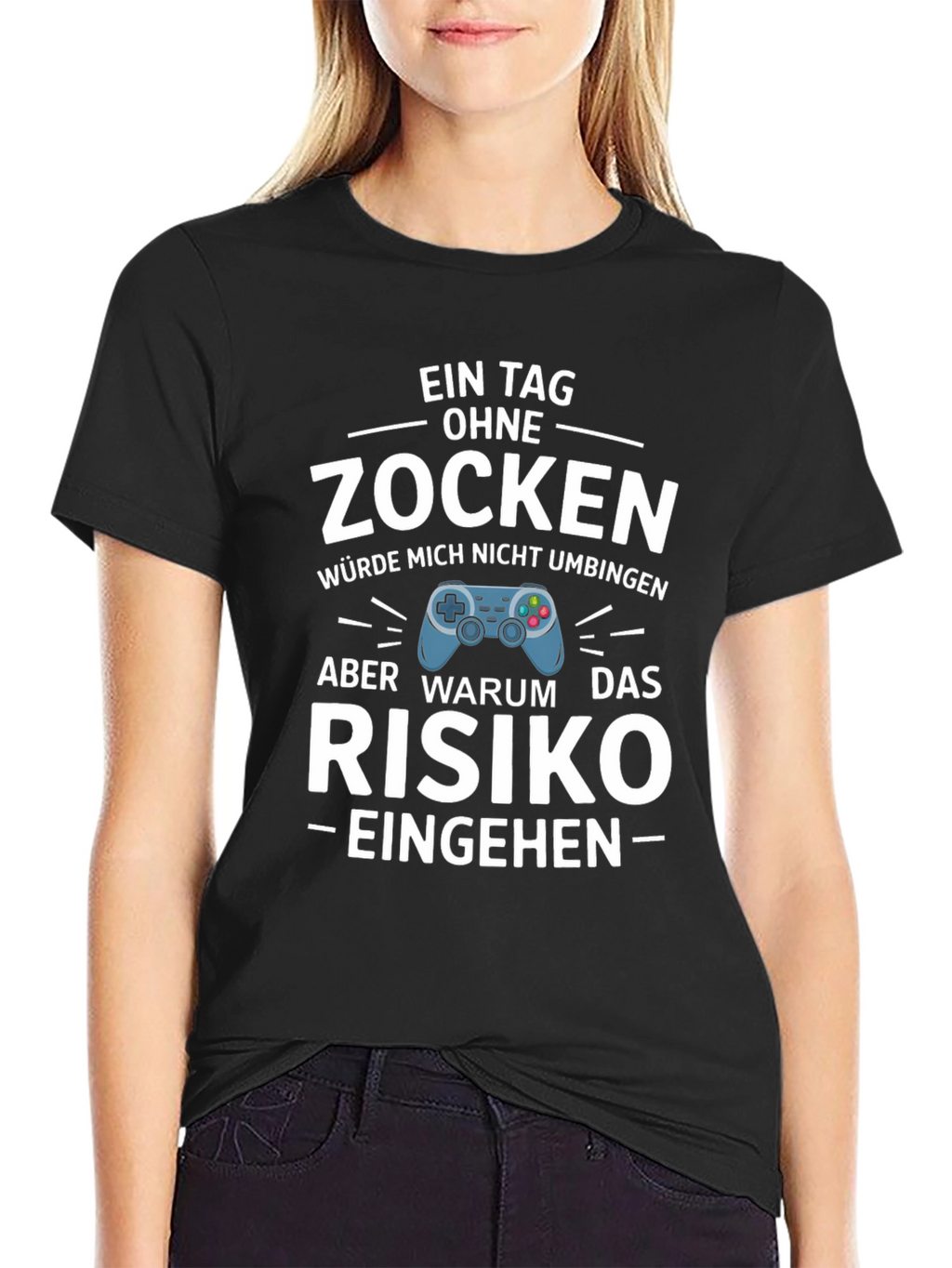 Funny Gamer T-Shirt - Zocken Risk