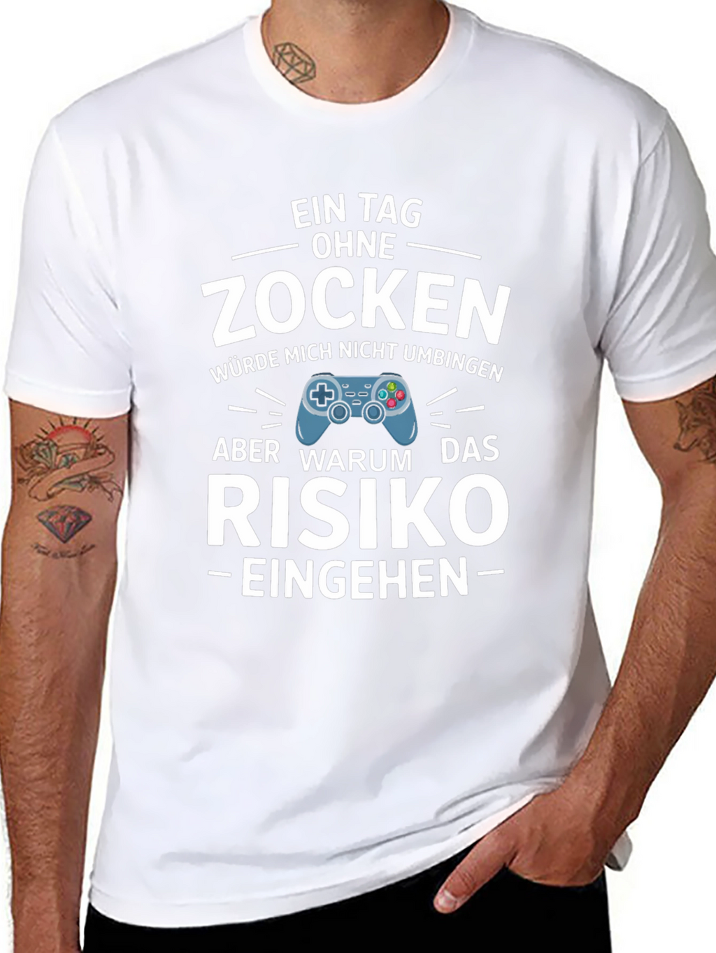 Funny Gamer T-Shirt - Zocken Risk
