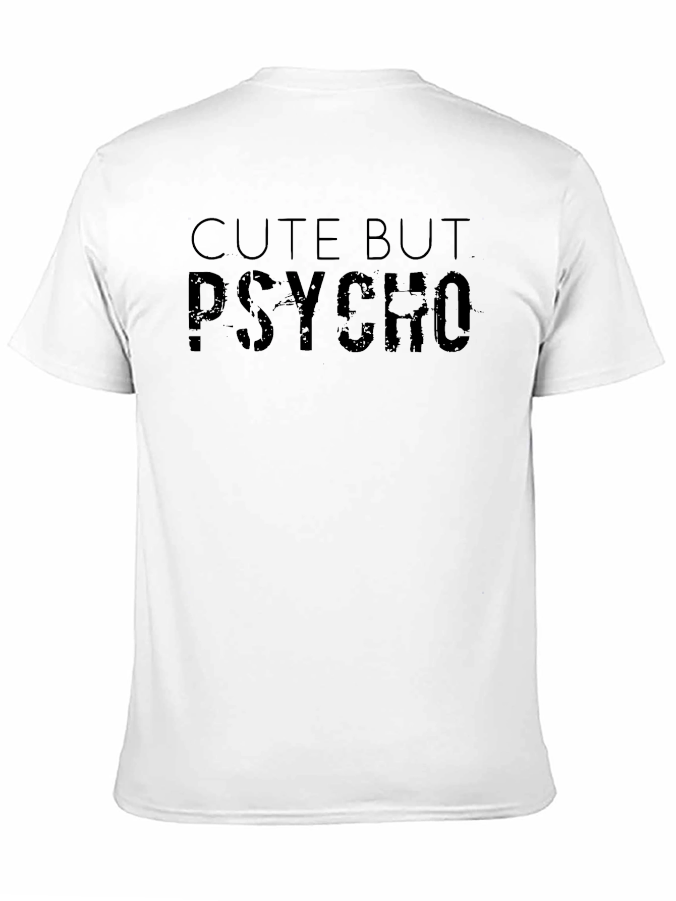 Cute But Psycho Black Graphic T-Shirt