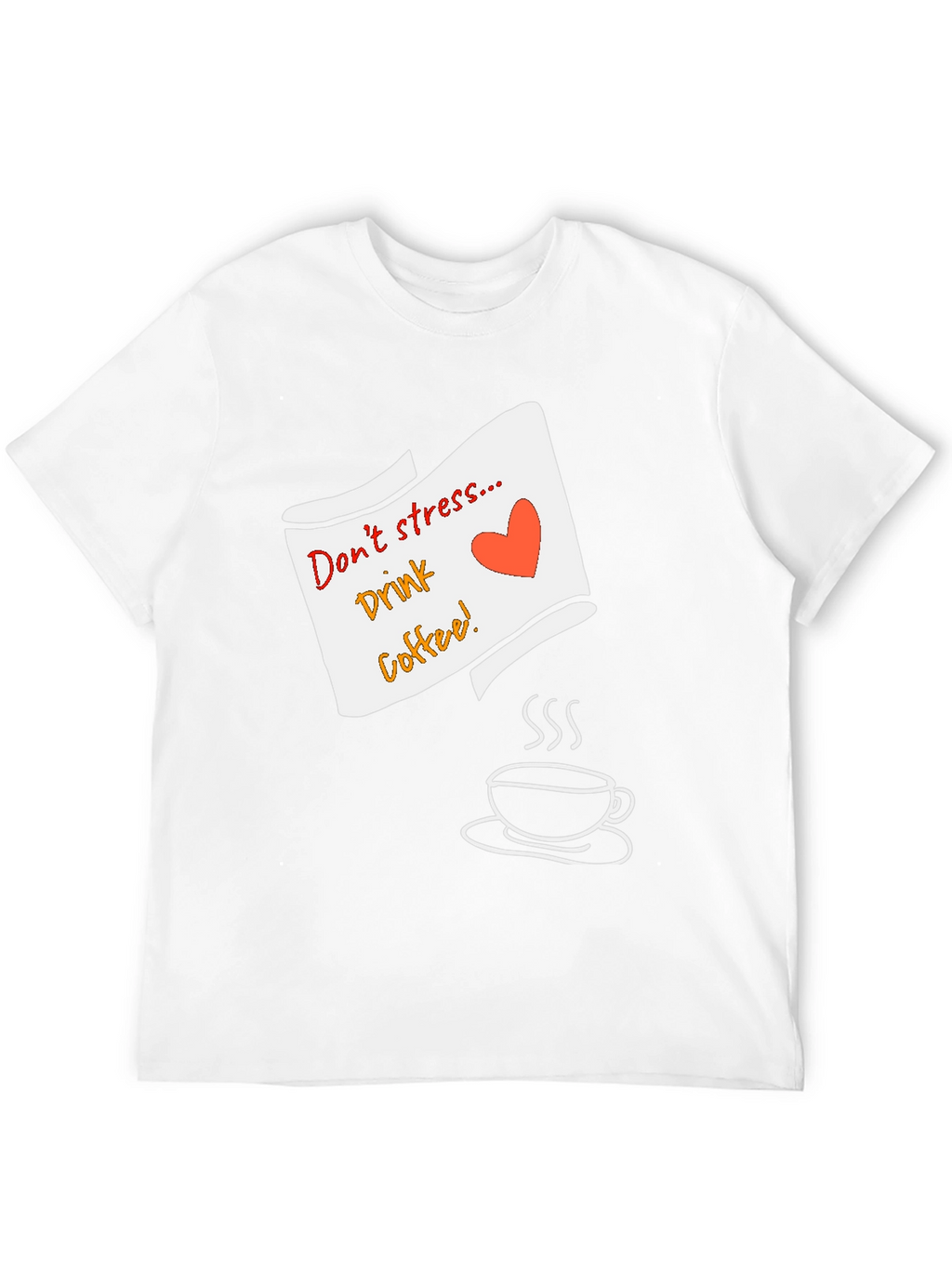 Dont Stress Drink Coffee Graphic Tee - Black