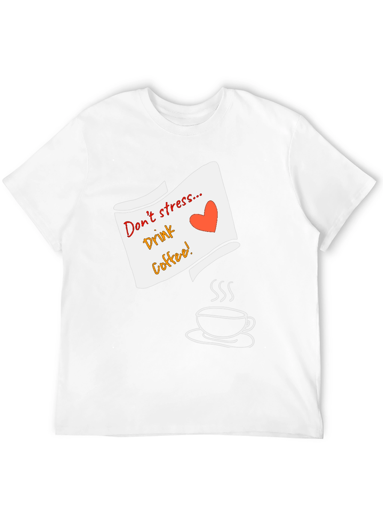 Dont Stress Drink Coffee Graphic Tee - Black