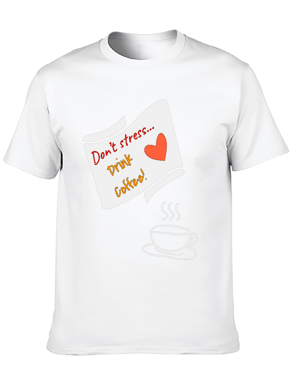Dont Stress Drink Coffee Graphic Tee - Black
