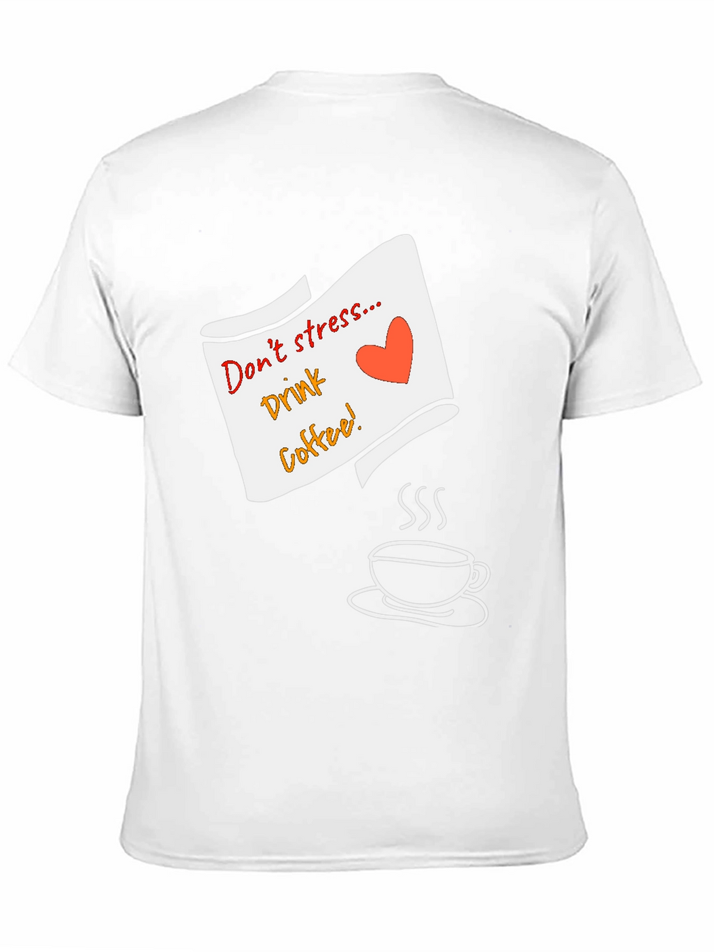 Dont Stress Drink Coffee Graphic Tee - Black