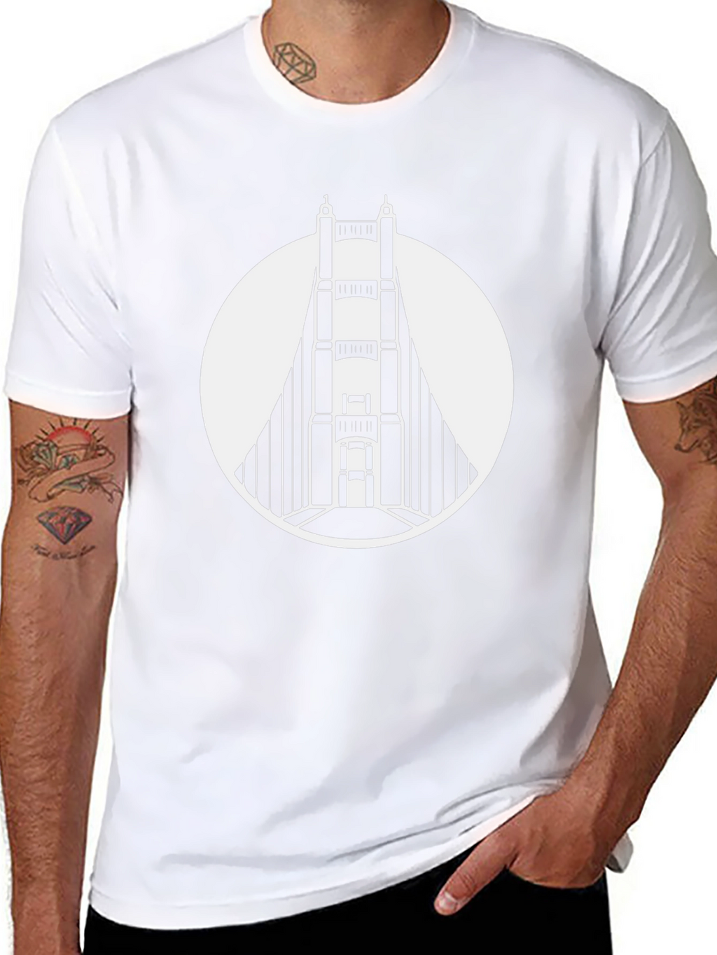 Golden Gate Bridge Graphic Tee - Black