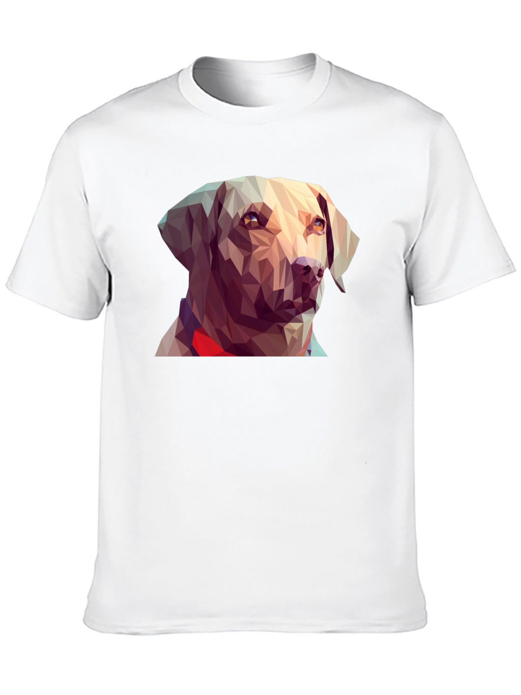 Geometric Dog Graphic Tee - Black T-Shirt