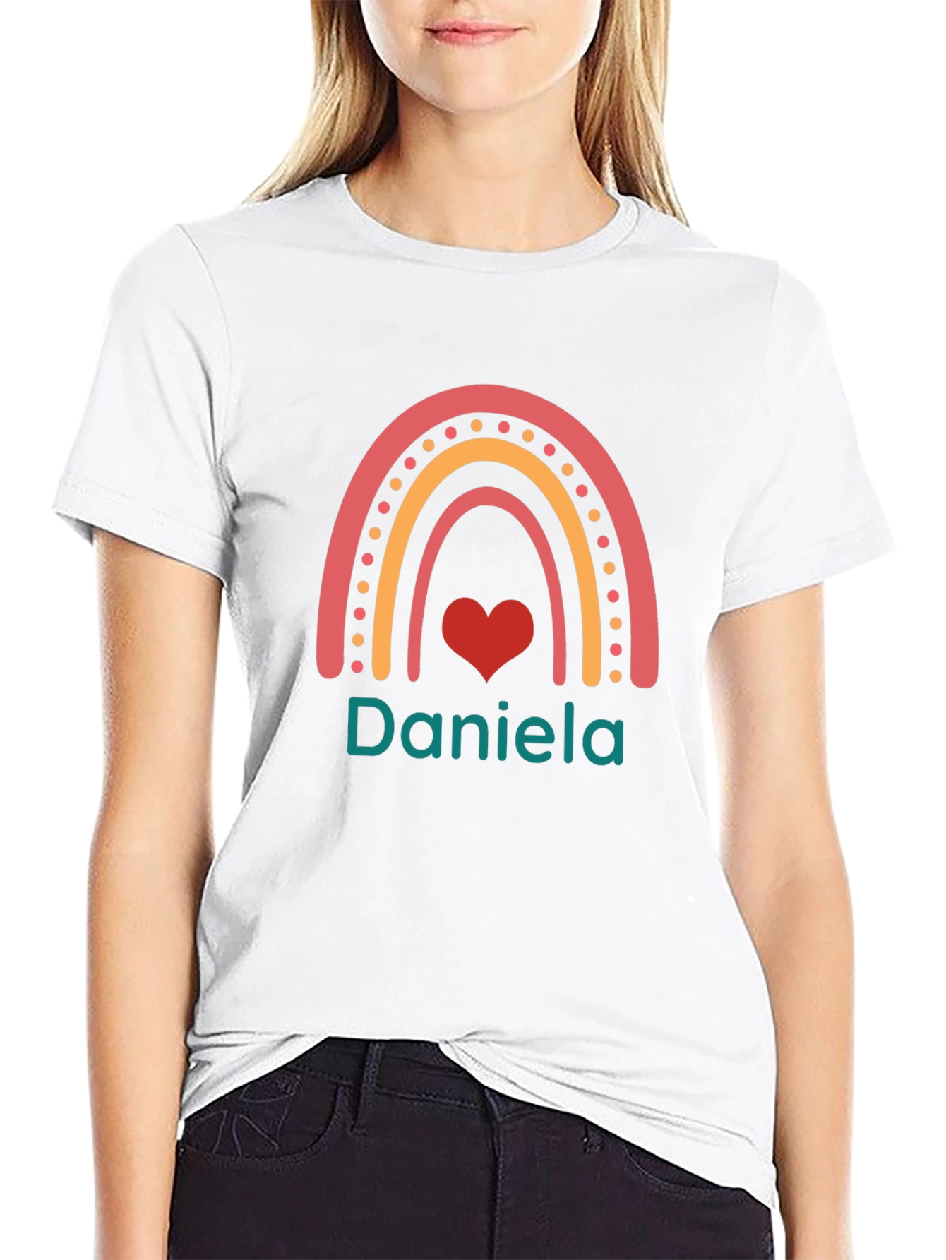 Daniela Rainbow Personalized Tee