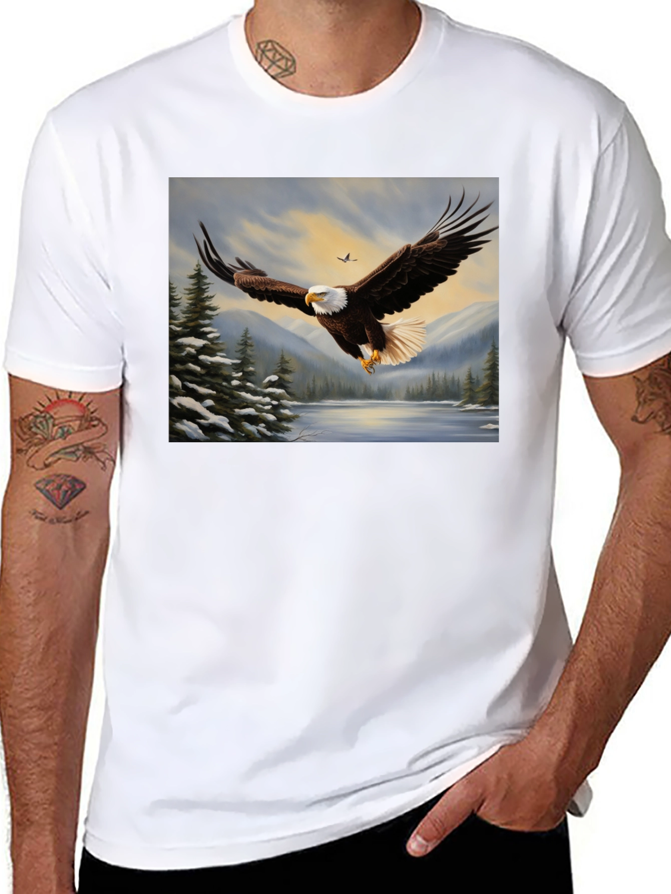 Bald Eagle Graphic Tee - Wildlife Nature Shirt
