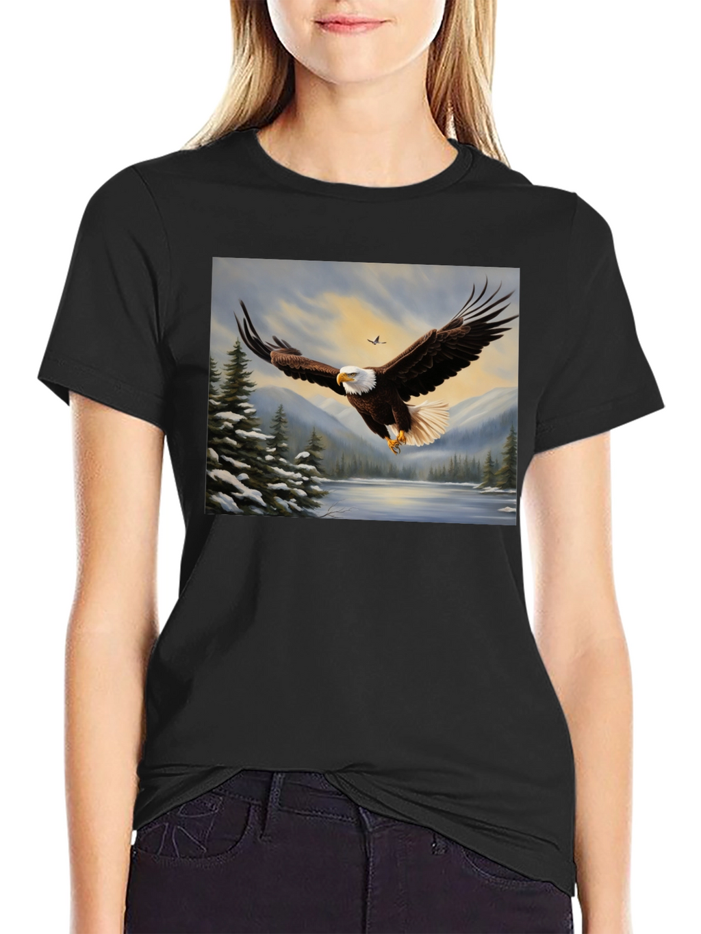 Bald Eagle Graphic Tee - Wildlife Nature Shirt