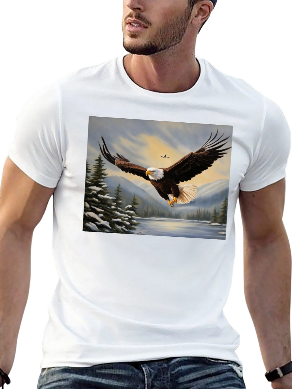 Bald Eagle Graphic Tee - Wildlife Nature Shirt