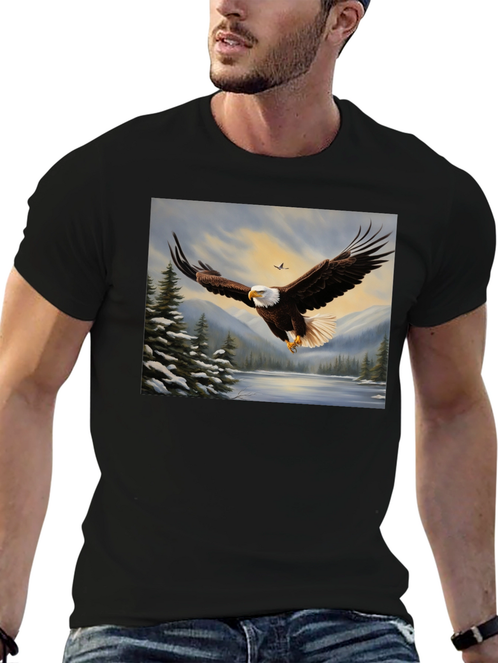 Bald Eagle Graphic Tee - Wildlife Nature Shirt