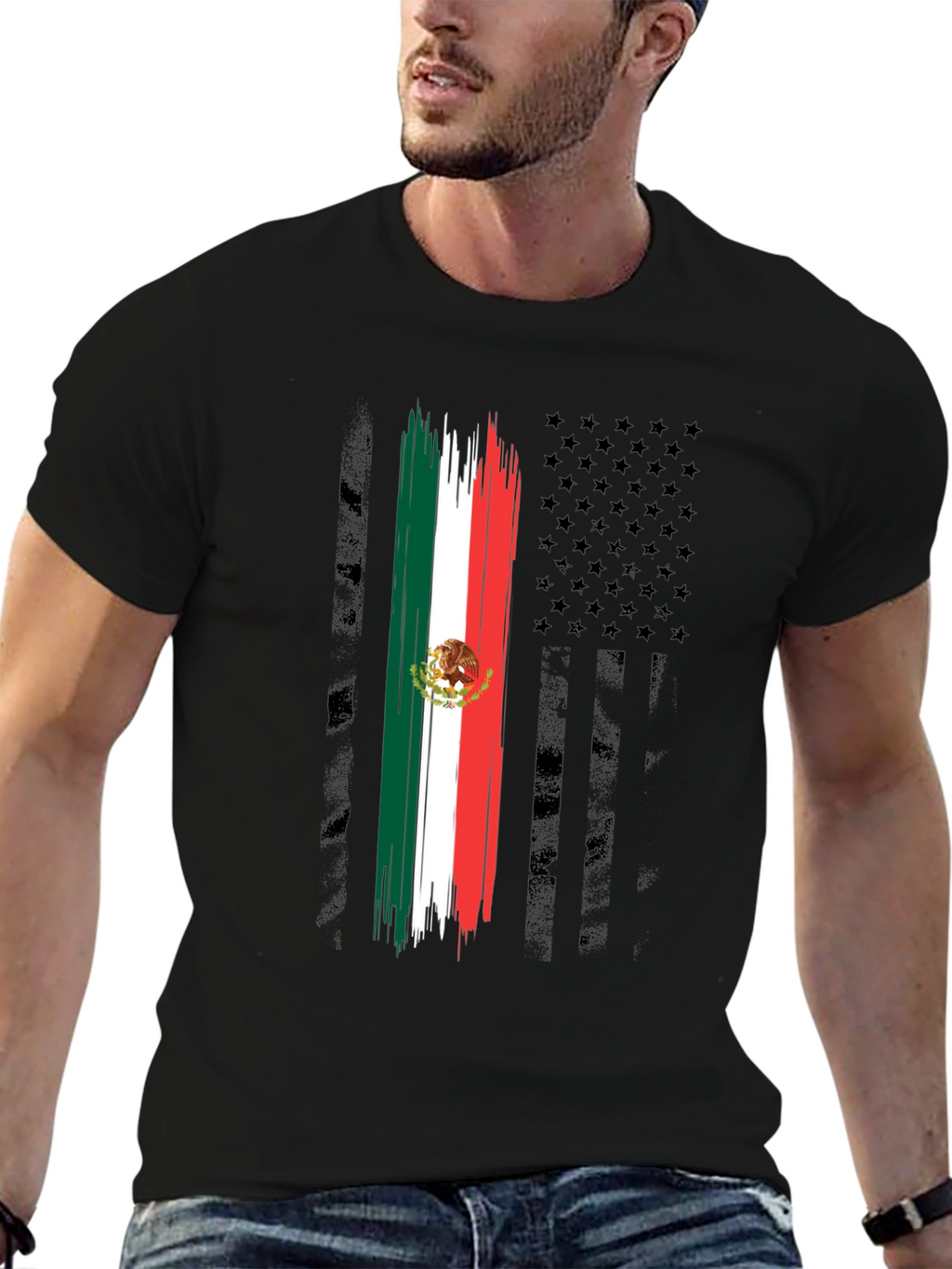 Mexican American Flag T-Shirt