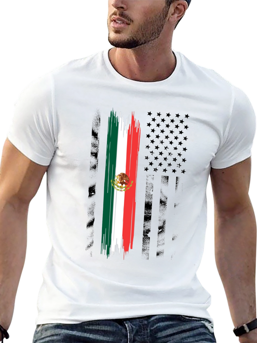 Mexican American Flag T-Shirt