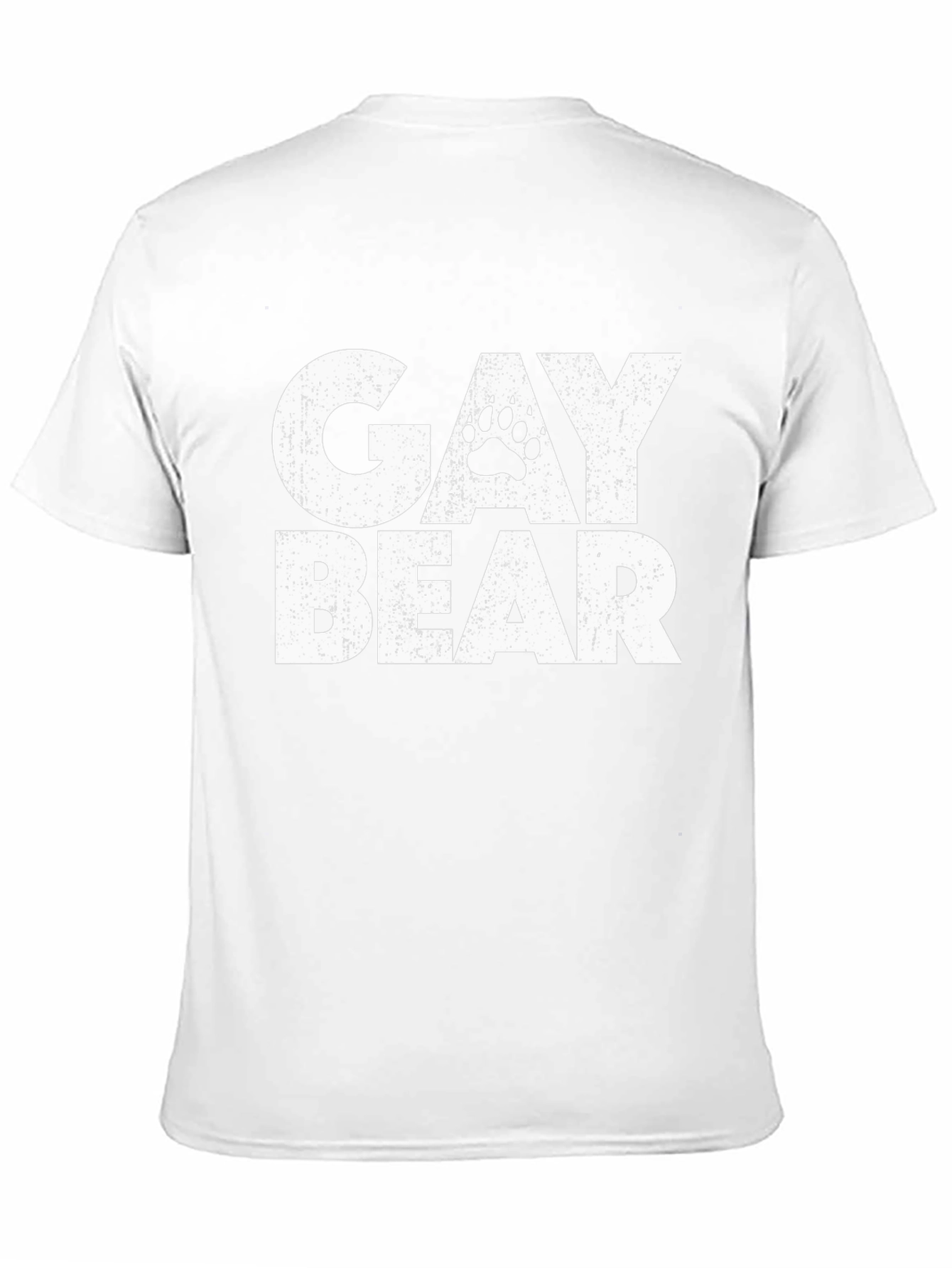 Gay Bear Pride T-Shirt - Black Cotton Blend Tee