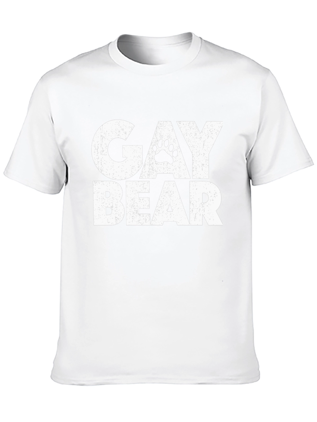 Gay Bear Pride T-Shirt - Black Cotton Blend Tee