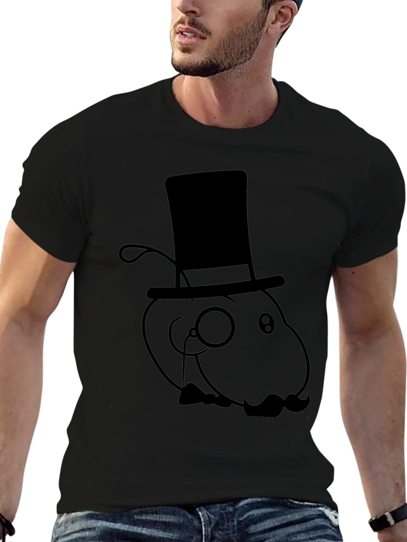 Gentleman Ant Black T-Shirt - Unique Design