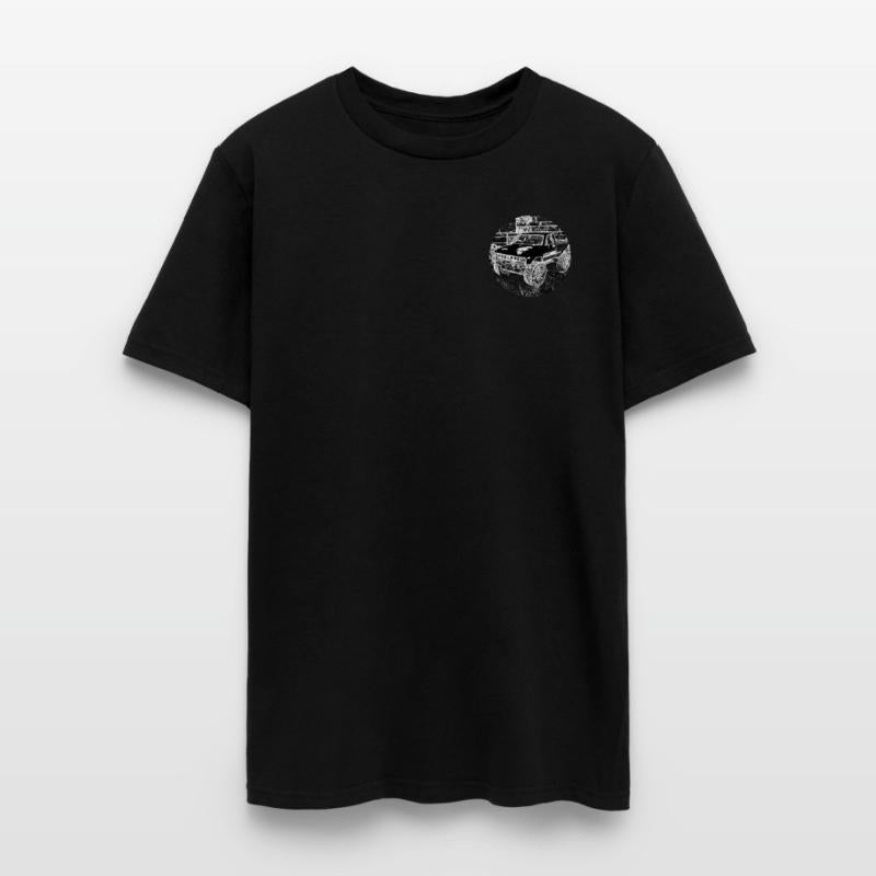 A Hobby RC Crawler Car or Truck in Black and White