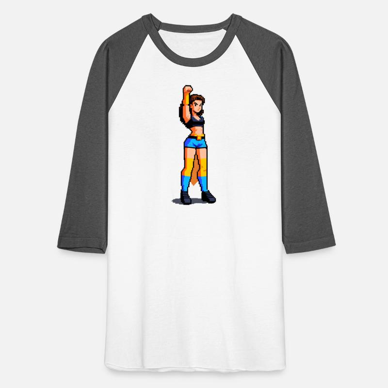 A pixel art of a girl power