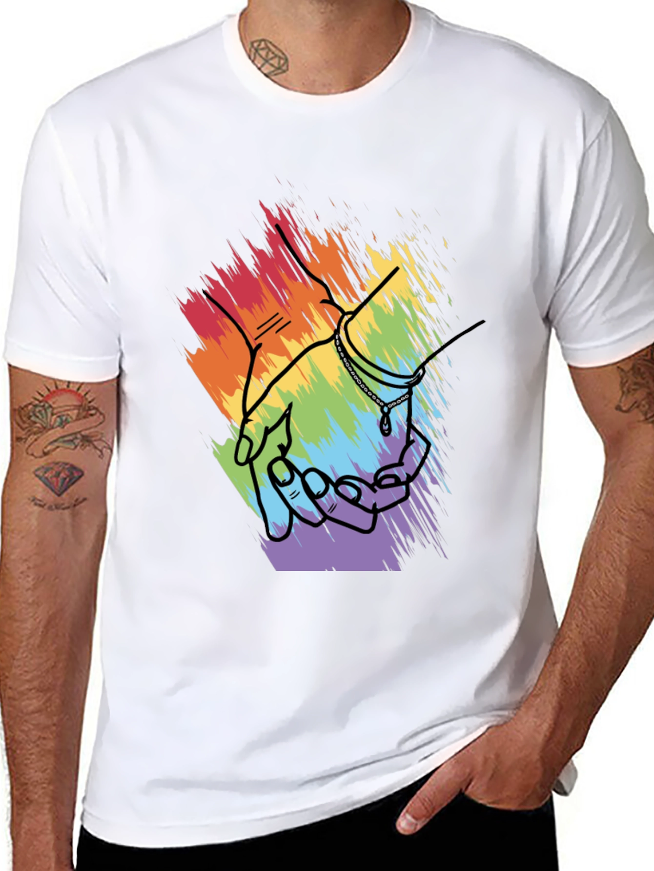 Rainbow Love T-Shirt - Pride Design