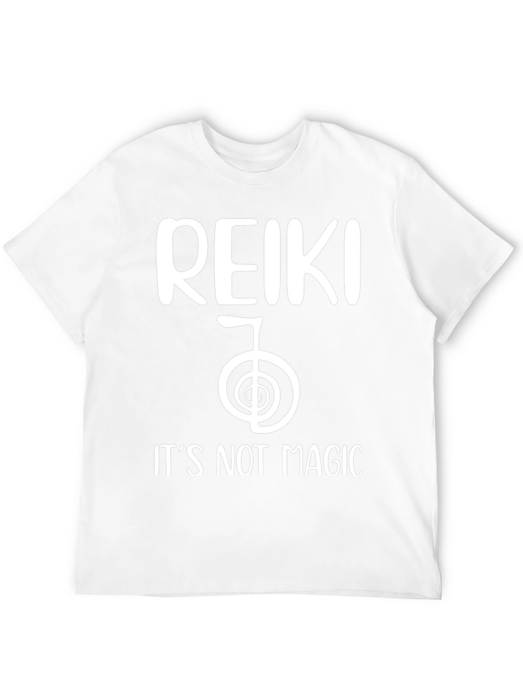 Reiki Its Not Magic Black T-Shirt
