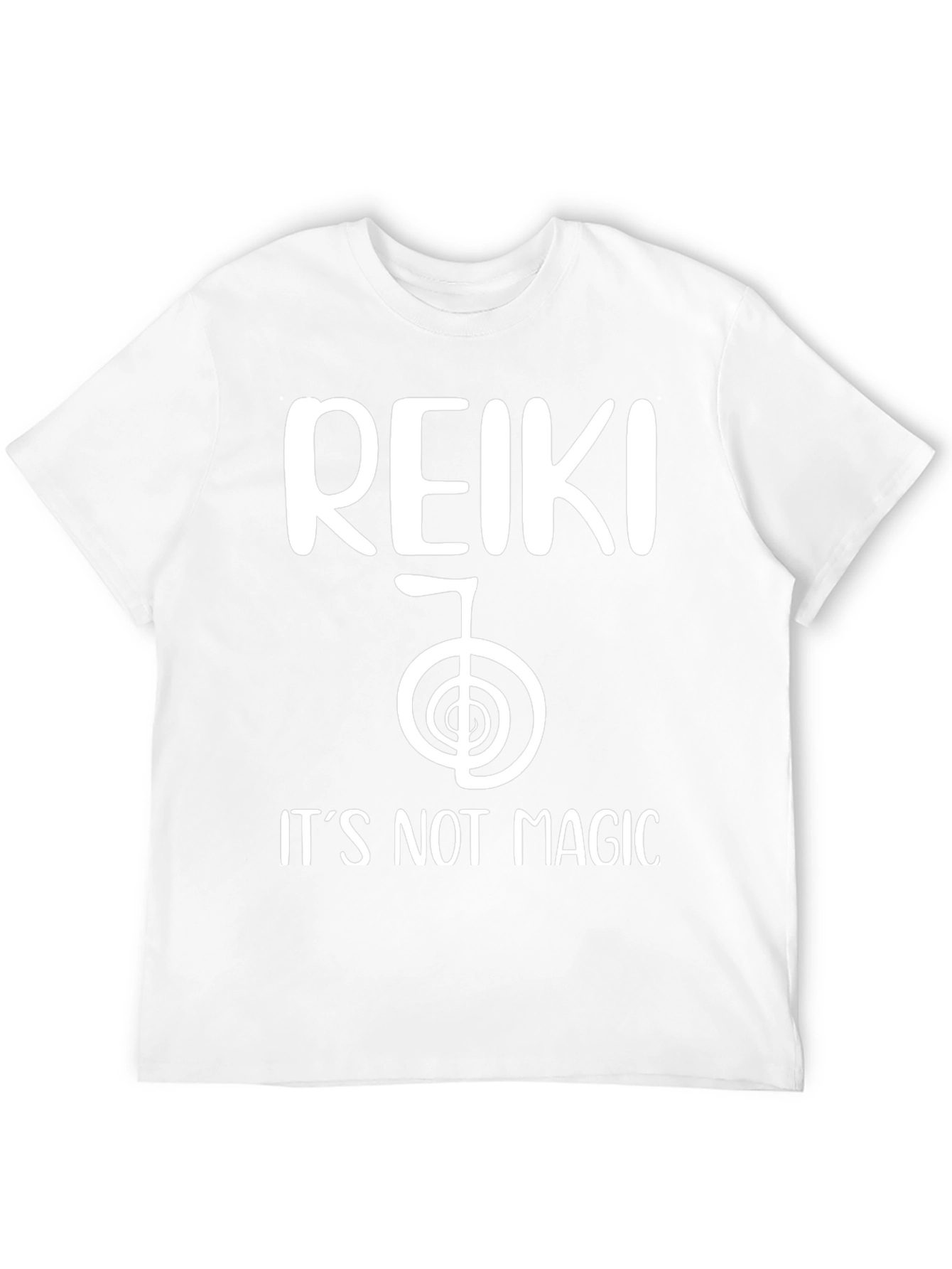 Reiki Its Not Magic Black T-Shirt