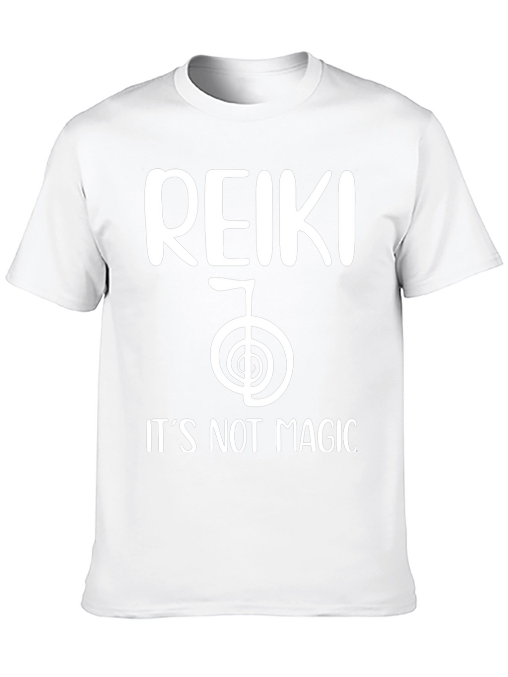 Reiki Its Not Magic Black T-Shirt