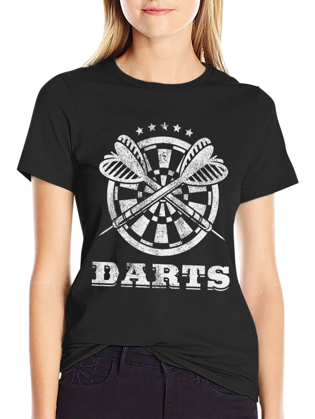 Darts Graphic T-Shirt - Target & Arrows Design