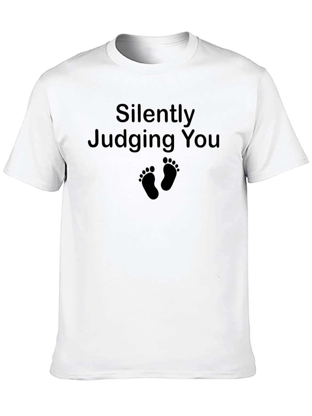 Silently Judging You Graphic Tee - Black