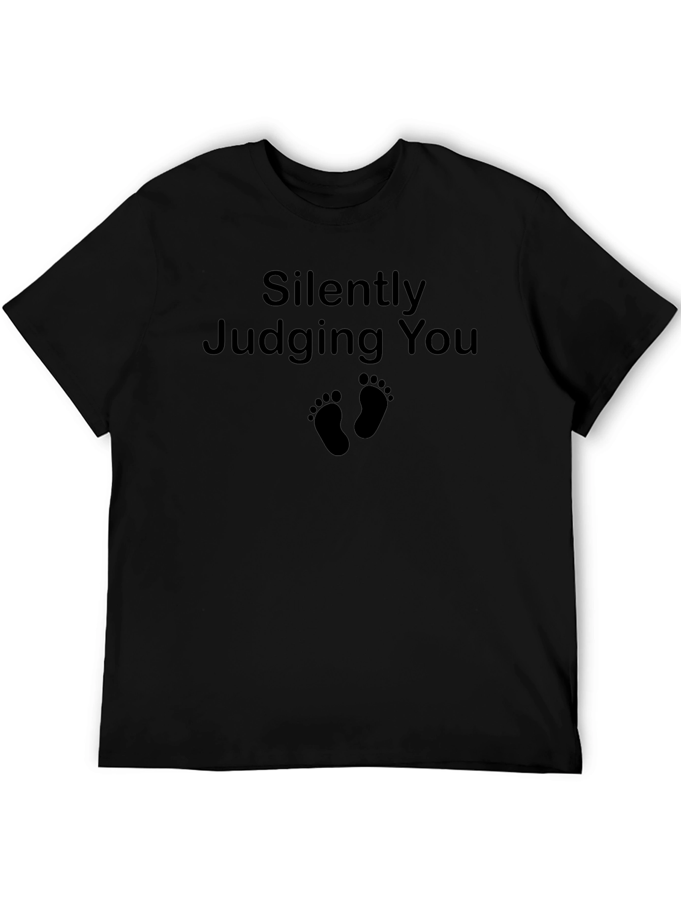 Silently Judging You Graphic Tee - Black