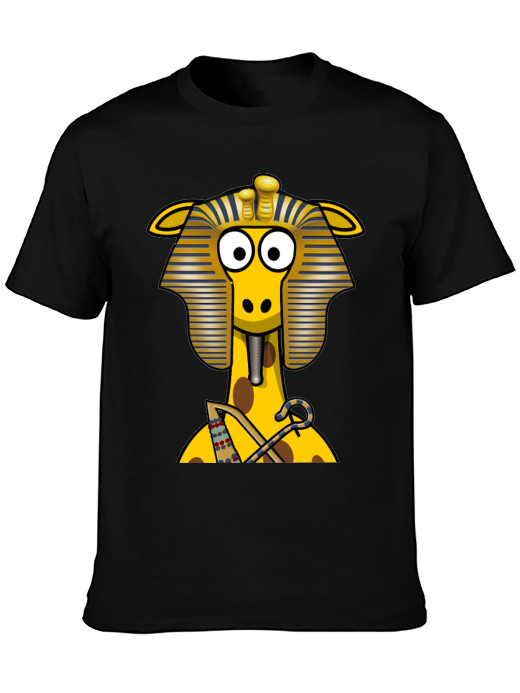 Egyptian Giraffe T-Shirt - Novelty Print