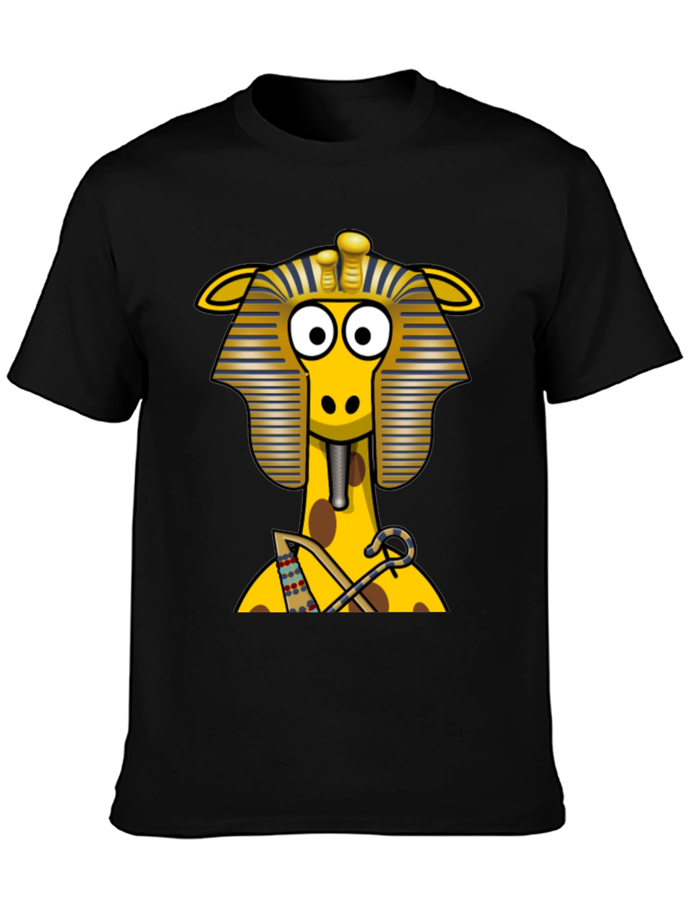 Egyptian Giraffe T-Shirt - Novelty Print