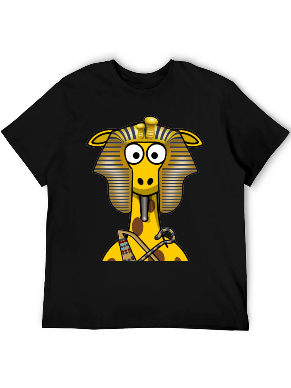 Egyptian Giraffe T-Shirt - Novelty Print