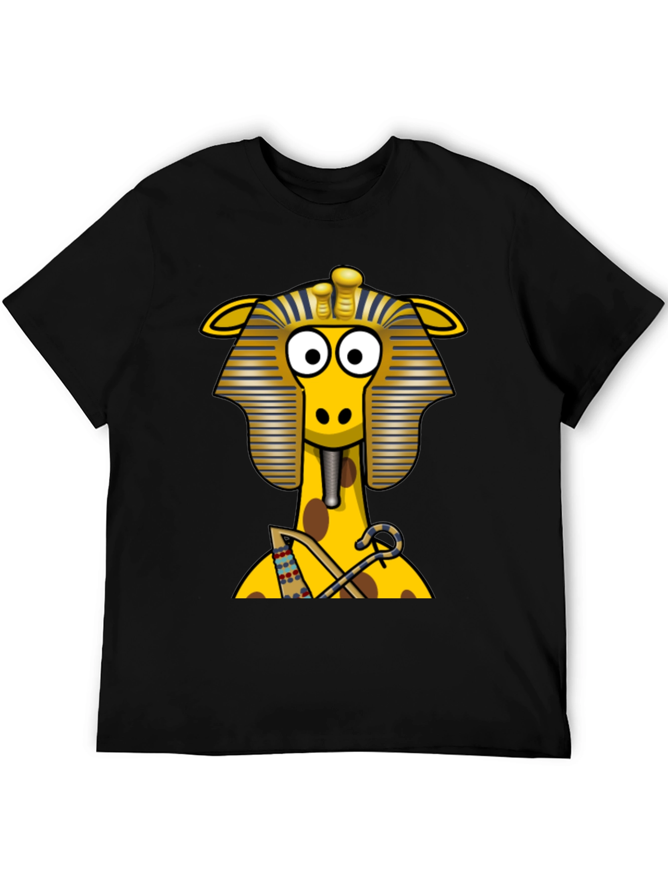 Egyptian Giraffe T-Shirt - Novelty Print
