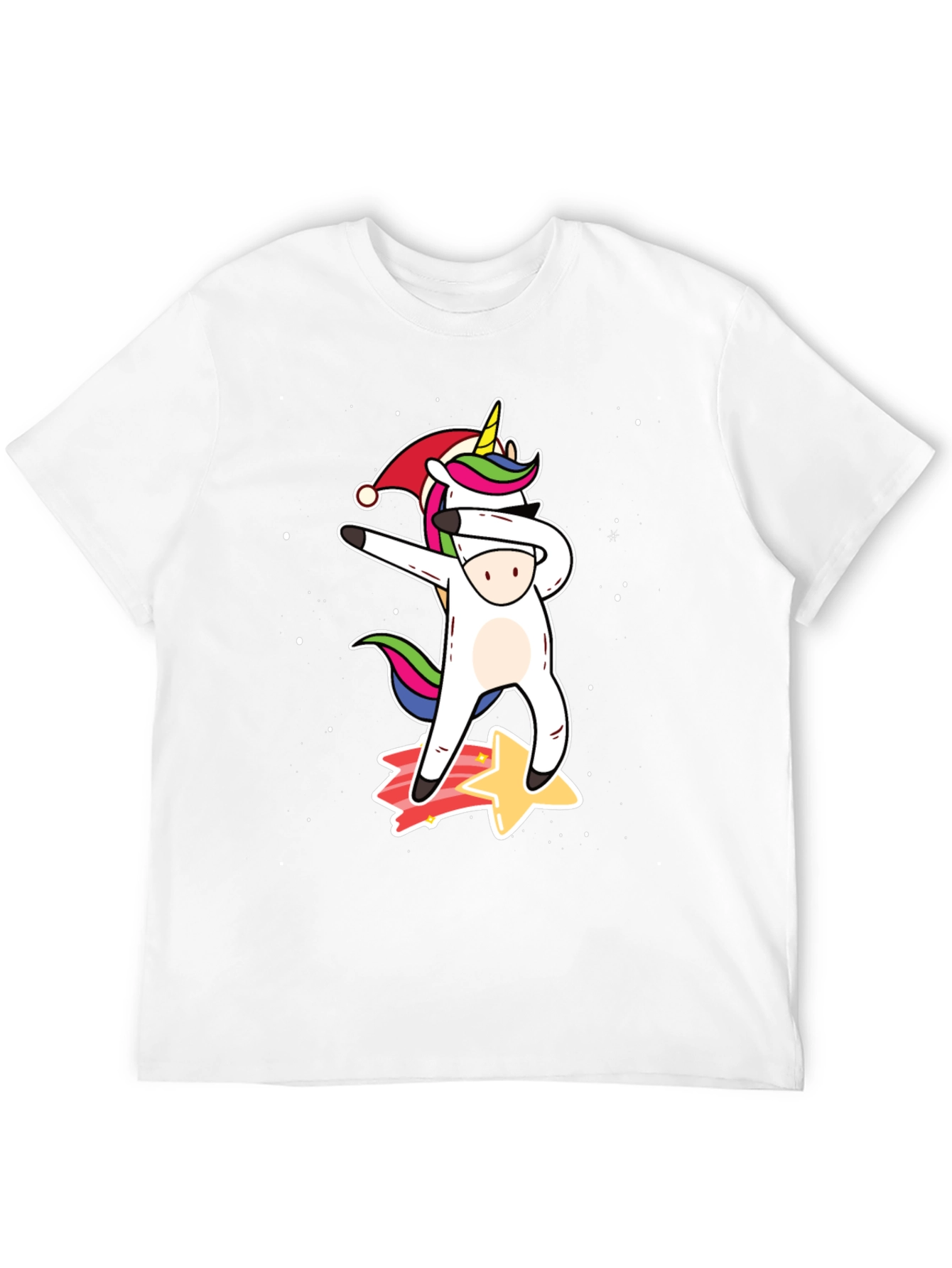 Dabbing Unicorn Christmas T-Shirt